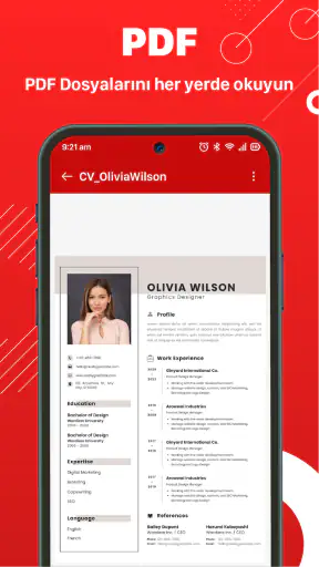 PDF Okuyucu, Tüm Dosya Okuyucu