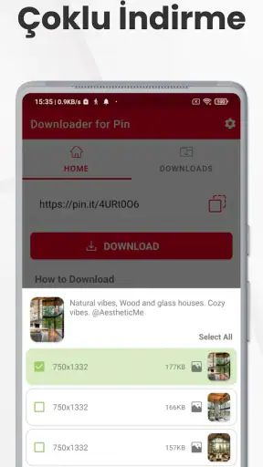 Pinterest Video indirici