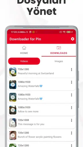 Pinterest Video indirici