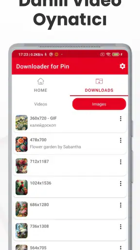 Pinterest Video indirici