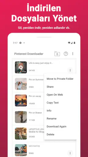 Pinterestten Video indirme