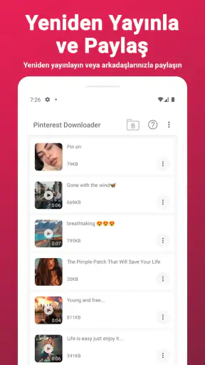 Pinterestten Video indirme