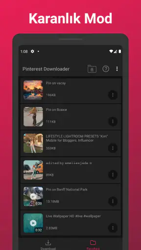 Pinterestten Video indirme