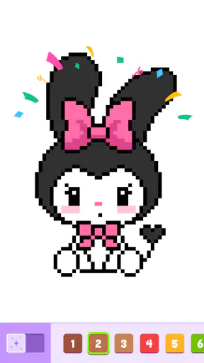 Pixel Number Cute Coloring