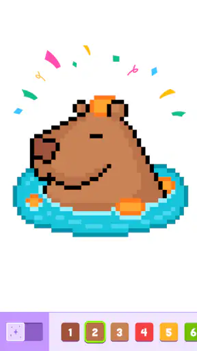 Pixel Number Cute Coloring
