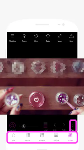 Point blur