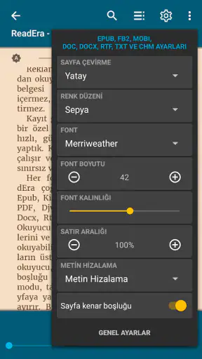 ReadEra kitap okuyucu pdf epub