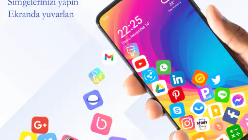 Rolling Icon: 3D Duvar Kağıdı
