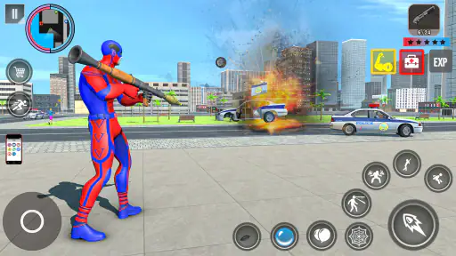 Rope Action City Fighting Game