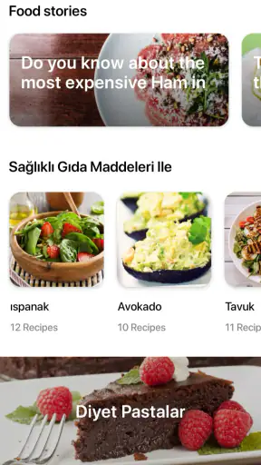 Sağlıklı Tarifler uygulaması