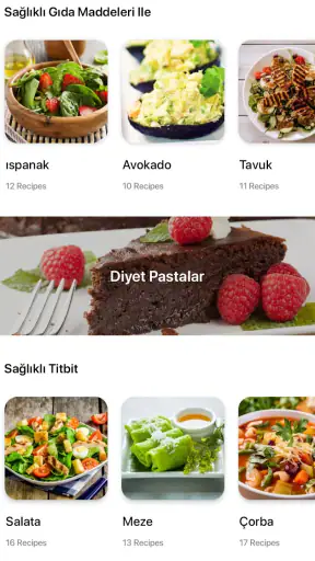 Sağlıklı Tarifler uygulaması