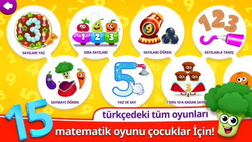 Sayilari ogreniyorum oyunları