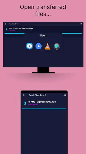 Send files to TV