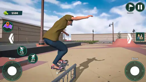 Skate Stunt Run Race Simulator
