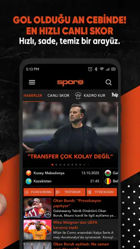 Sporx - Spor Haber, Canlı Skor