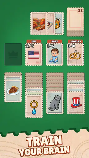 Stamp Solitaire: Card Matching