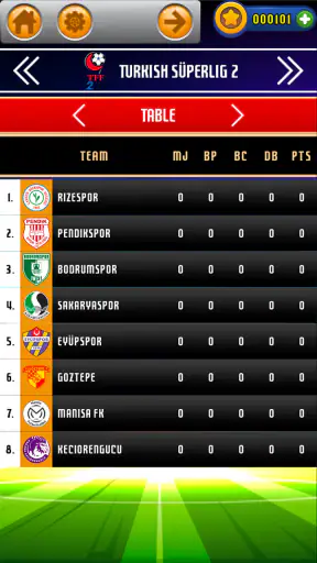Süper Lig Türkiye Futbol Oyunu