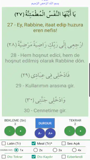 Sure Dua Öğretici Ezberletici