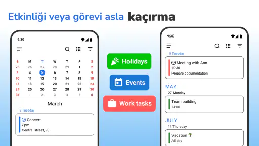 Takvim 2026: Basit Takvim