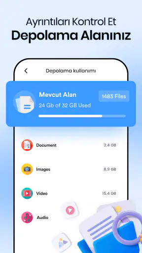 Telefon Temizleyici: Depolama