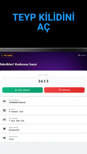 Teyp Kodu Bulma