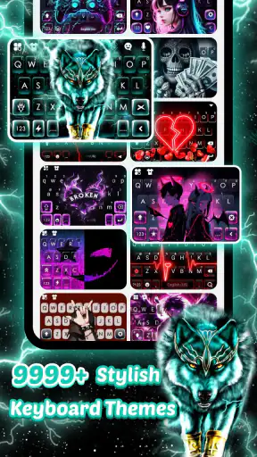 Thunder Neon Wolf Tema