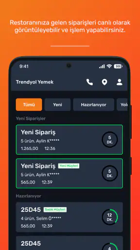 Trendyol Go Restoran Paneli