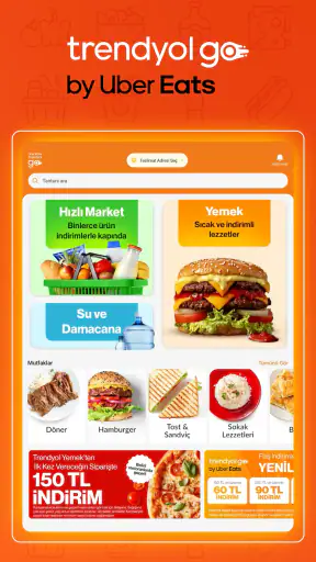 Trendyol Go: Yemek, Market, Su