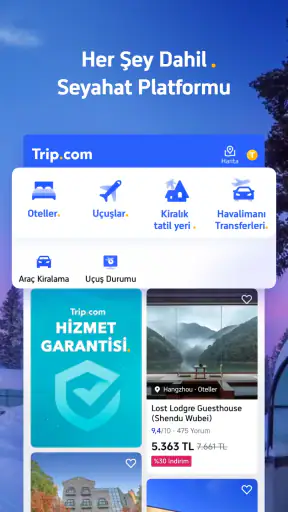 Trip.com: Uçak, Otel, Tren