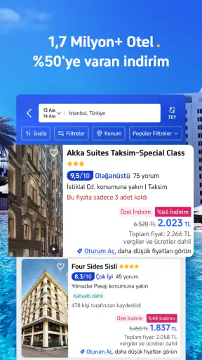 Trip.com: Uçak, Otel, Tren