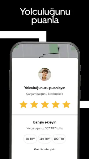 Uber - Kolay taksi yolculuğu