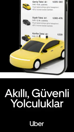 Uber - Kolay taksi yolculuğu