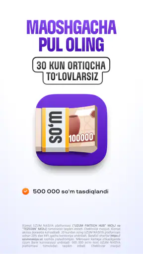 Uzum Bank onlayn. O'zbekiston