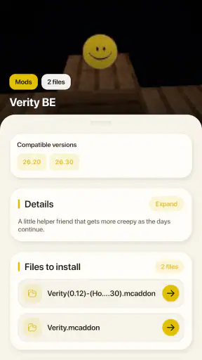 Verity Mod for Minecraft PE