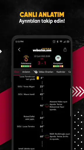 Webaslan - Galatasaray haber
