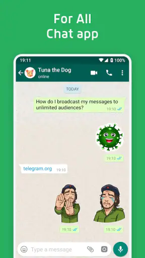 WhatsApp için Çıkartmalar
