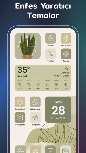 Widgets ve Temalar: iWidgets