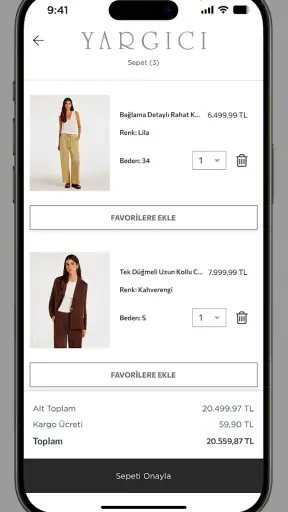 Yargıcı: Online Alışveriş Moda