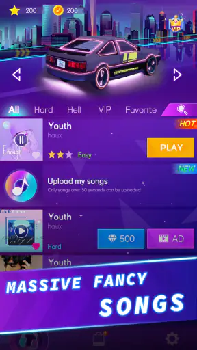 yarış arabası: müzik oyunu