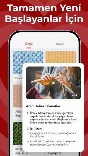 YarnPal - Yeni Başlayan Örgü