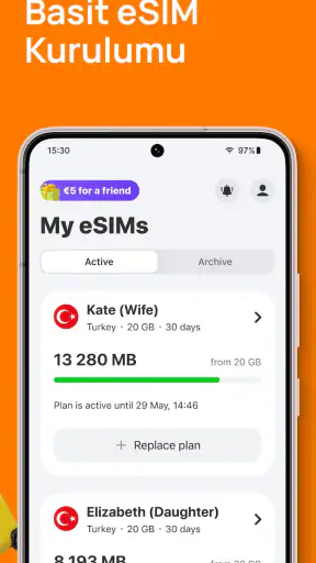 Yesim: eSIM ve Mobil Veri
