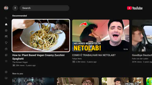 YouTube for Android TV