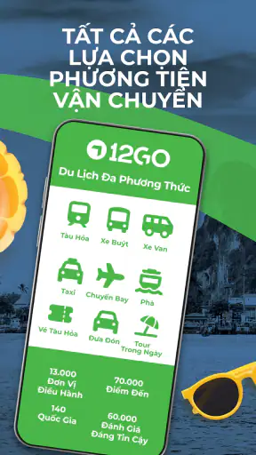12Go Tàu, Xe Buýt, Phà, Bay
