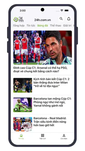 24h: Bóng đá, Tin tức