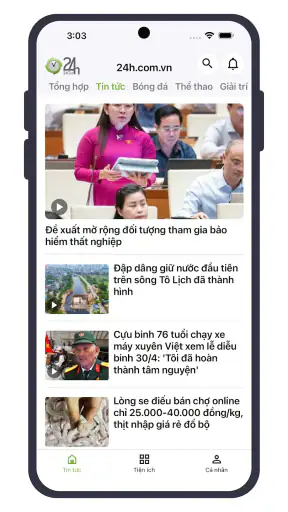 24h: Bóng đá, Tin tức