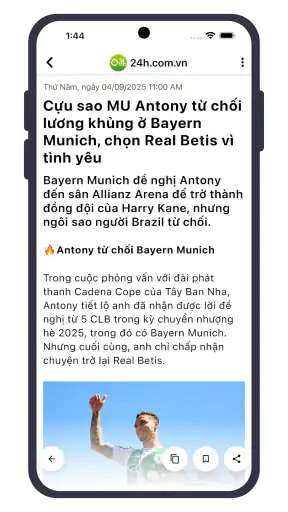 24h: Bóng đá, Tin tức