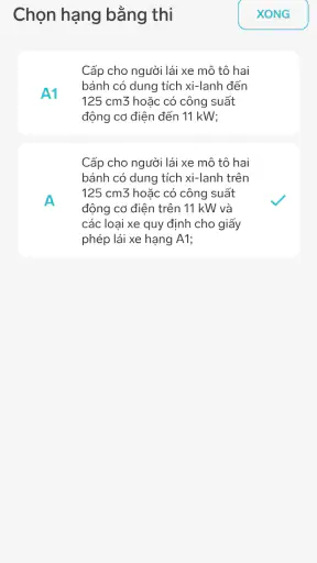 250 Câu ôn thi GPLX hạng A, A1