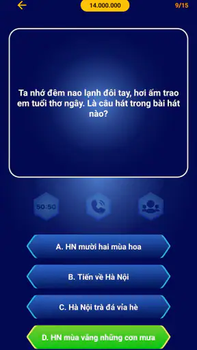 Ai là triệu phú: Đọc câu hỏi