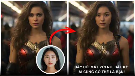 AI Tra đổi khuôn:chỉnh ảnh