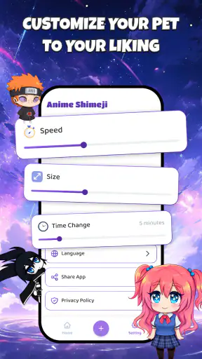 Anime Shimeji Pets On Screen